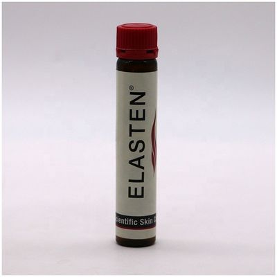 Grade Alimentar 25ml/25cc Slim Limpa Ambar/Café Botão de Líquido Oral de Plástico com Tapete Anti-Alteração