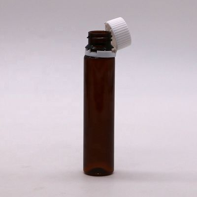 Garrafa de líquido oral de plástico PET 20ML/20CC, tampa à prova de adulteração para produtos de saúde
