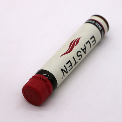 20ML/20CC Botão de líquido oral de plástico de âmbar liso e fino com tampa à prova de adulteração para medicina líquida