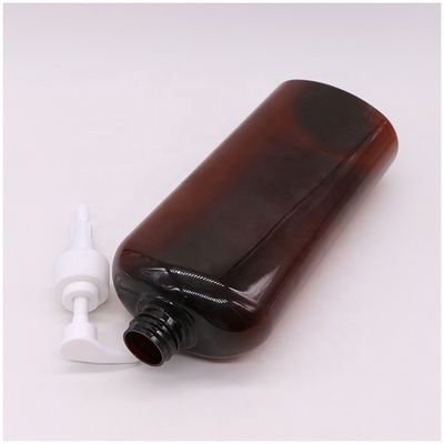 Botão de shampoo/loção de cor personalizável de 750 ml PET para material de impressão de creme