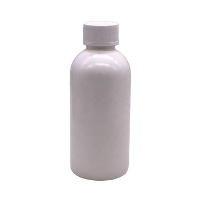 Etiquetas personalizadas 200 ml frasco vazio de líquido oral HDPE para xarope e enxaguante bucal