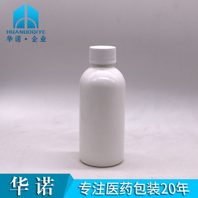 Etiquetas personalizadas 200 ml frasco vazio de líquido oral HDPE para xarope e enxaguante bucal