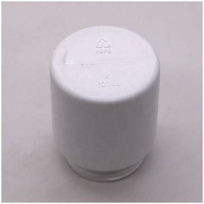 Garrafa de medicamento de plástico HDPE de 100 ml frasco redondo reto para cápsulas