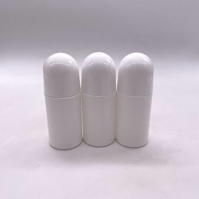 Material de base de PE 50 ml frasco de rolamento de esferas líquido de HDPE para embalagens médicas