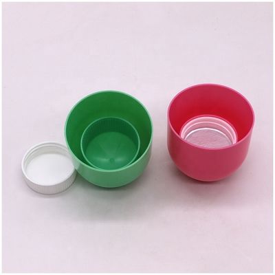 250 ml/8 oz PET Botão de plástico de qualidade alimentar em forma de cápsula brilhante com tampa de parafuso e vedação térmica