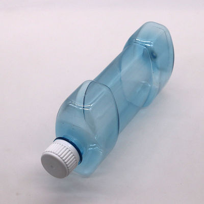 Tela de impressão de 500 ml PET de forma única Limpiador bucal líquido Botão de plástico com tampa de parafuso