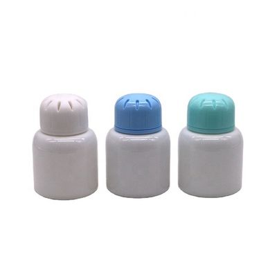 3OZ/90ml PET garrafas de perfume de plástico branco com tampa de parafuso e vedação térmica garrafa de fragrância sólida