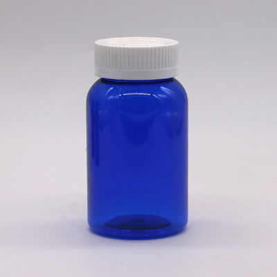 Botão de plástico com tampa de ouro de luxo industrial de 160ml PET para óleo de peixe/cápsula/pílula/mel