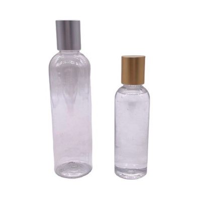 Tela de impressão 120ml PET garrafa garrafas de spray de plástico recipiente de álcool cor personalizada