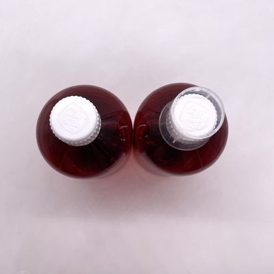 500cc PET Botão de cilindro de plástico para Medicina Suplemento Líquido 500mL/16.9oz Forma redonda