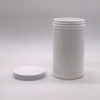 600mL 20oz PET Vazio HDPE Retas e redondas Plastic Powder Medicamento Containers com Chape de parafuso
