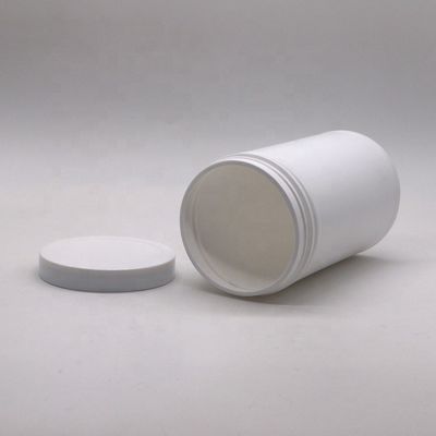 600mL 20oz PET Vazio HDPE Retas e redondas Plastic Powder Medicamento Containers com Chape de parafuso