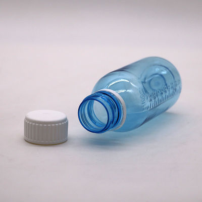 100 ml de frasco líquido de xarope para tosse de bordo redondo com tampa de parafuso e vedação térmica
