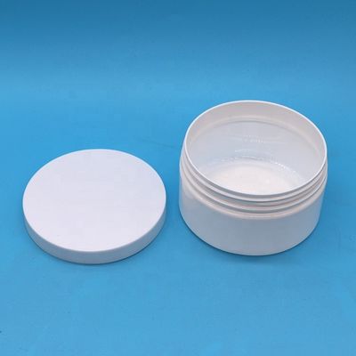 Material de tampa de plástico 8oz Jar de plástico personalizado Forma redonda recipiente de boca larga com tampas