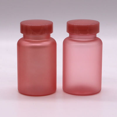 Garrafa de plástico de boca larga PET de alumínio 100/120/150ml para medicina de cápsulas de pílula
