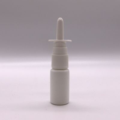 15 ml/20 ml/30 ml frasco de plástico HDPE para spray nasal com cor personalizada e tampa do bico do spray