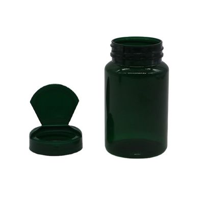 150 ml de cápsulas de PET comprimido comprimido frasco à prova de vazamento com tampa flip top personalizado e degradável