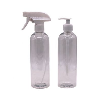 Garrafas de loção de plástico HDPE de 500 ml/600 ml de cor personalizada para loção limpa