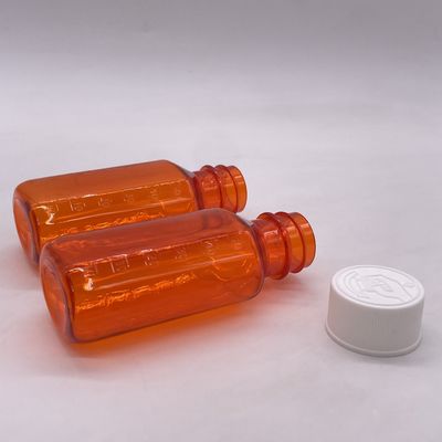 Dosagem exacta 2OZ frasco de plástico com tampa e balança de medição à prova de crianças