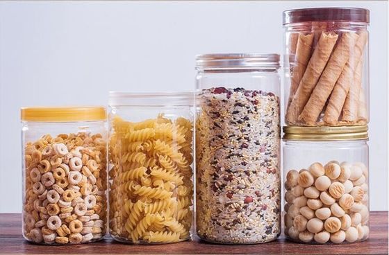 Armazenamento de alimentos 5oz 150cc PET Jar de plástico Mason com PP tipo de vedação de tampa de parafuso