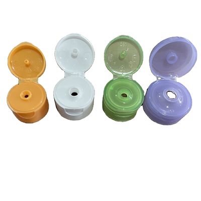 24mm 28mm 32mm plástico Flip Top Cap fechamento para customizado colorido garrafas de loção de plástico