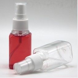 Garrafas à prova de vazamento de desinfetante de mão limpo com capacidade de 30 ml e espelhamento de névoa fina quadrado