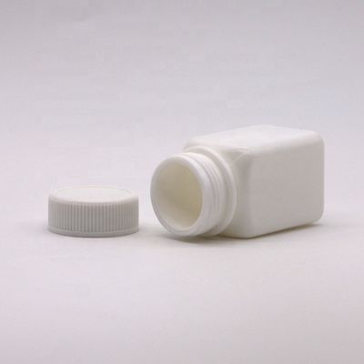 Garrafa de plástico quadrado estéril de 50cc HDPE de pequena capacidade com tampa de parafuso personalizada