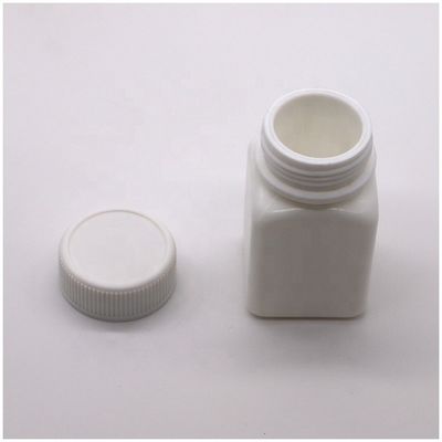 Garrafa de plástico quadrado estéril de 50cc HDPE de pequena capacidade com tampa de parafuso personalizada