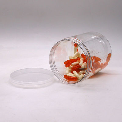 Armazenamento de alimentos feito simples 700ml PET garrafa transparente com Alumínio / plástico tampa de parafuso
