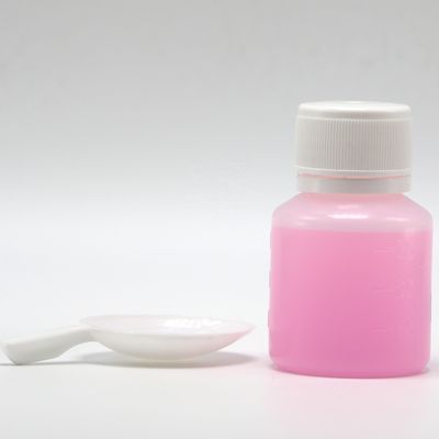 Botão de plástico transparente PE para medição de medicamentos líquidos 30 ml Capacidade e colher