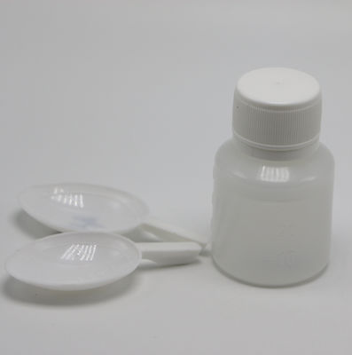 Botão de plástico transparente PE para medição de medicamentos líquidos 30 ml Capacidade e colher