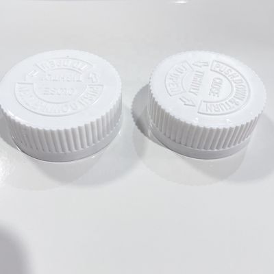 38mm plástico tampa de parafuso resistente a crianças tampa para garrafas de plástico acessível