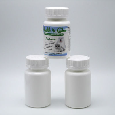 4OZ 120ML HDPE Branco Preto Botão de Medicamento Plástico Vazio para Pilhas Vitamina Cápsula Made