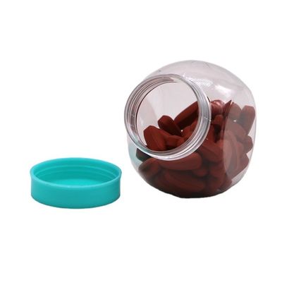 70ML/CC PET Botella redonda de plástico Ideal para lanches de doces e armazenamento de alimentos PET