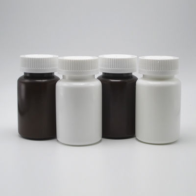 4OZ 120ML HDPE Branco Preto Botão de Medicamento Plástico Vazio para Pilhas Vitamina Cápsula Made