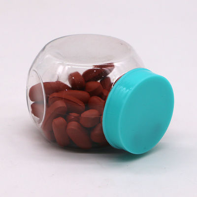 70ML/CC PET Botella redonda de plástico Ideal para lanches de doces e armazenamento de alimentos PET