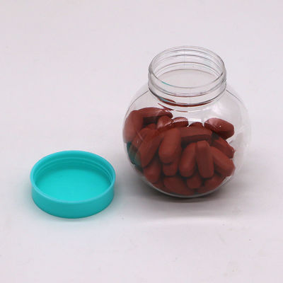70ML/CC PET Botella redonda de plástico Ideal para lanches de doces e armazenamento de alimentos PET