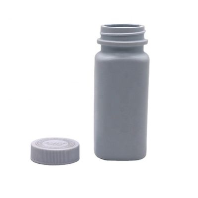 120cc HDPE Quadrado Pílula de plástico de qualidade medicamentosa cápsula comprimido frasco recarregável para medicina