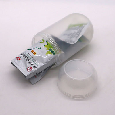 500 ml de cápsula de PP em forma de cápsula de plástico para armazenamento de alimentos com tampa de parafuso