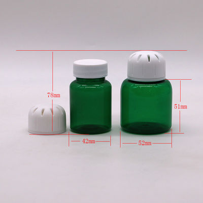 90ml/3OZ Quadrado PET Plastic Pill Capsule Tablet para embalagem de especiarias sólidas Amostra gratuita