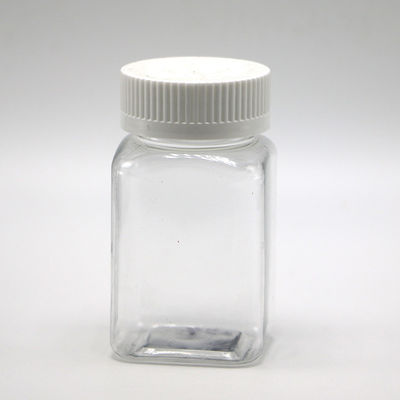 100ml PET Jar Quadrado Pharma de longa duração para armazenamento de açúcar doces