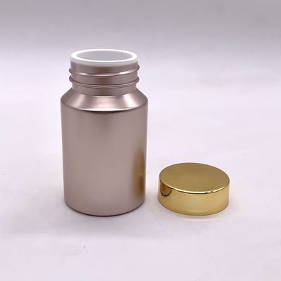 80cc PET garrafa de plástico de cor personalizada Vitamina comprimido de recipiente com parafuso / torção tampas