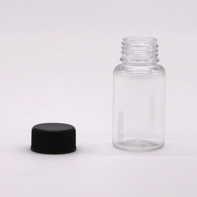 Garrafa de plástico PET redonda de 10 ml para armazenamento de cápsulas de suplemento medicamentoso