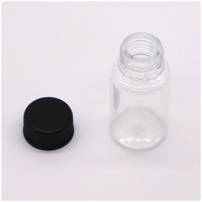 Garrafa de plástico PET redonda de 10 ml para armazenamento de cápsulas de suplemento medicamentoso