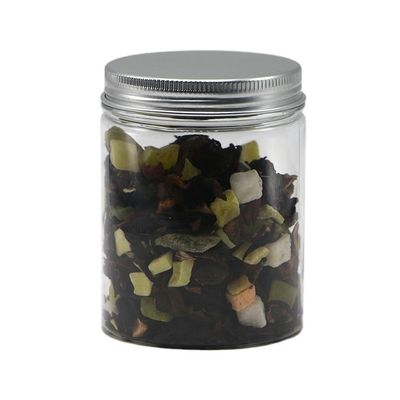 Embalagem de produtos de confeitaria 250 ml frasco de PET com tampa de parafuso e tampa de alumínio