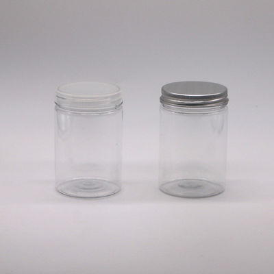 Embalagem de produtos de confeitaria 250 ml frasco de PET com tampa de parafuso e tampa de alumínio