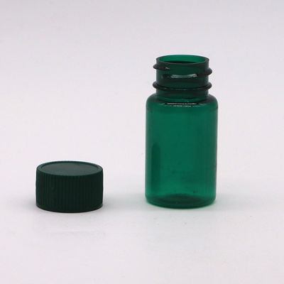 20 ML/ CC frascos de plástico transparente PET com tampa em cor e forma redonda personalizadas