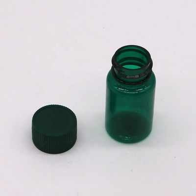 20 ML/ CC frascos de plástico transparente PET com tampa em cor e forma redonda personalizadas