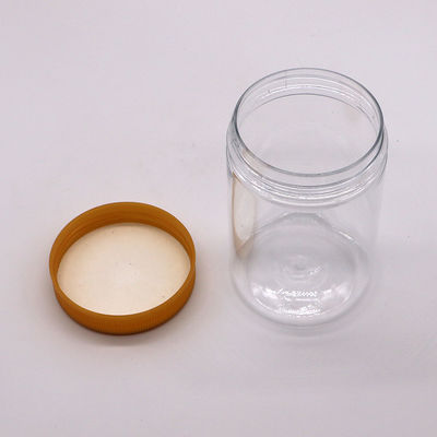 Embalagem de produtos de confeitaria 250 ml frasco de PET com tampa de parafuso e tampa de alumínio