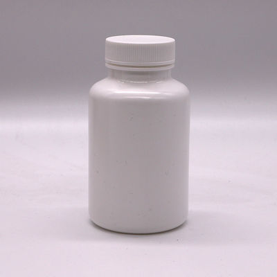 Frasco de suplemento de forma redonda para armazenamento de comprimidos sólidos e cápsulas Capacidade 200 ml